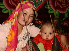 09 Yilik Headman Daughter And Her Child In A Swing In Their Sleeping Area On The Way To K2 China Trek.jpg